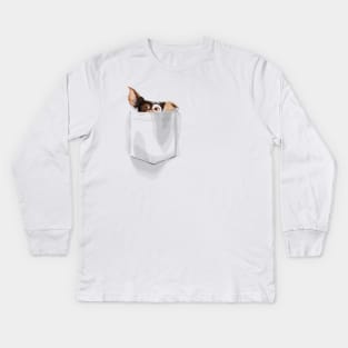 There's A Mogwai In My Pocket Kids Long Sleeve T-Shirt